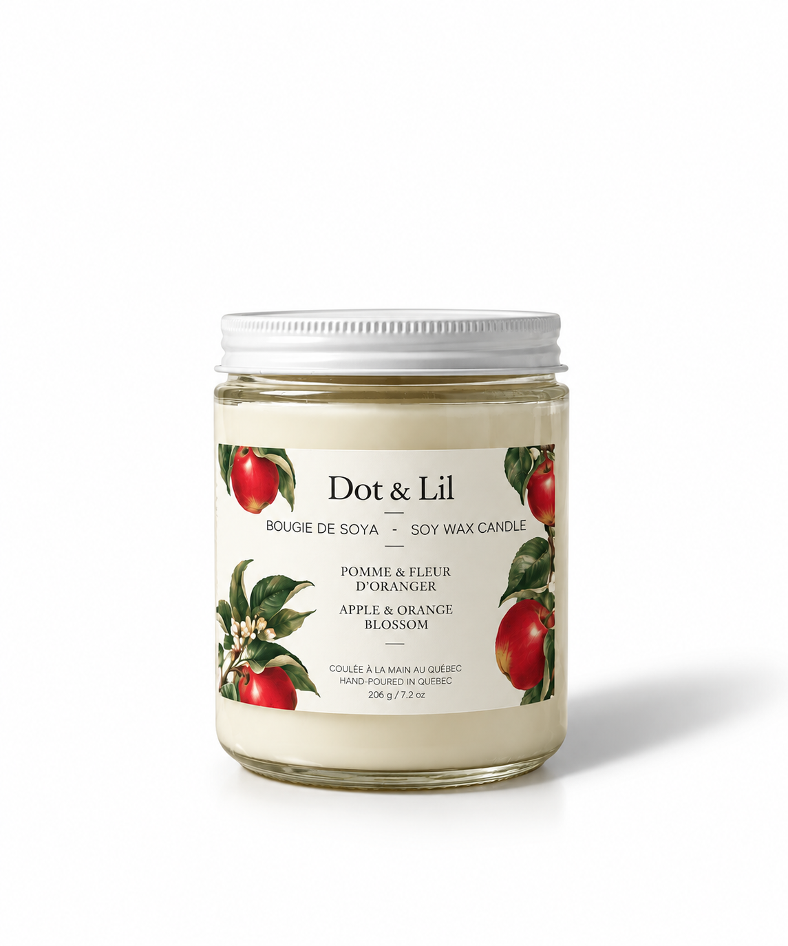 Bougie Pomme & Fleur d’Oranger – Dot & Lil