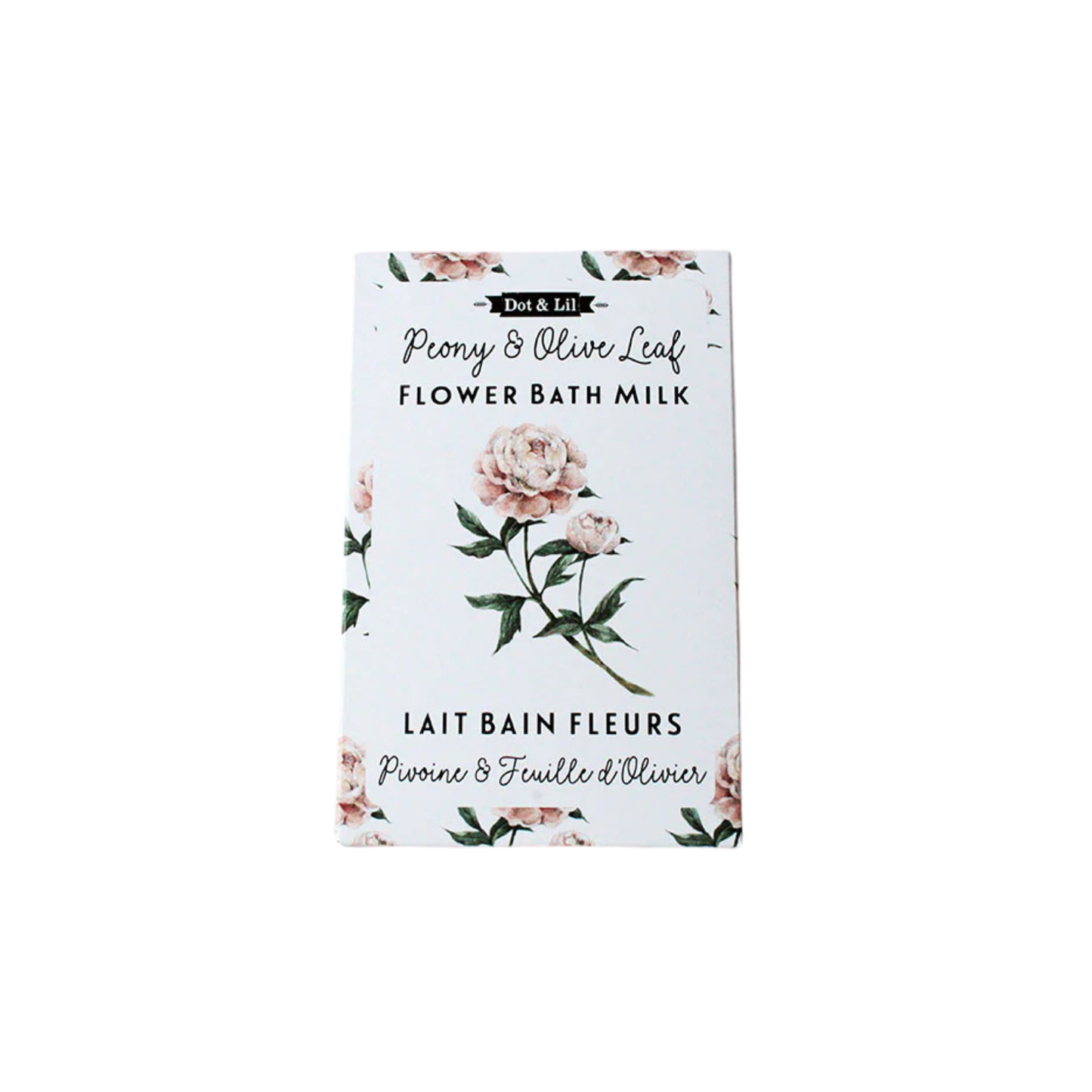 Sachet Lait de Bain Pivoine & Feuille d’Olivier – Dot & Lil