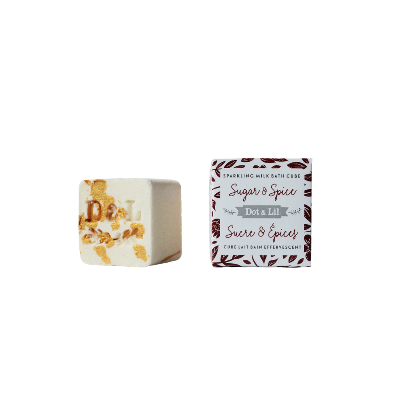 Cube Lait de Bain Sucre & Épices – Dot & Lil