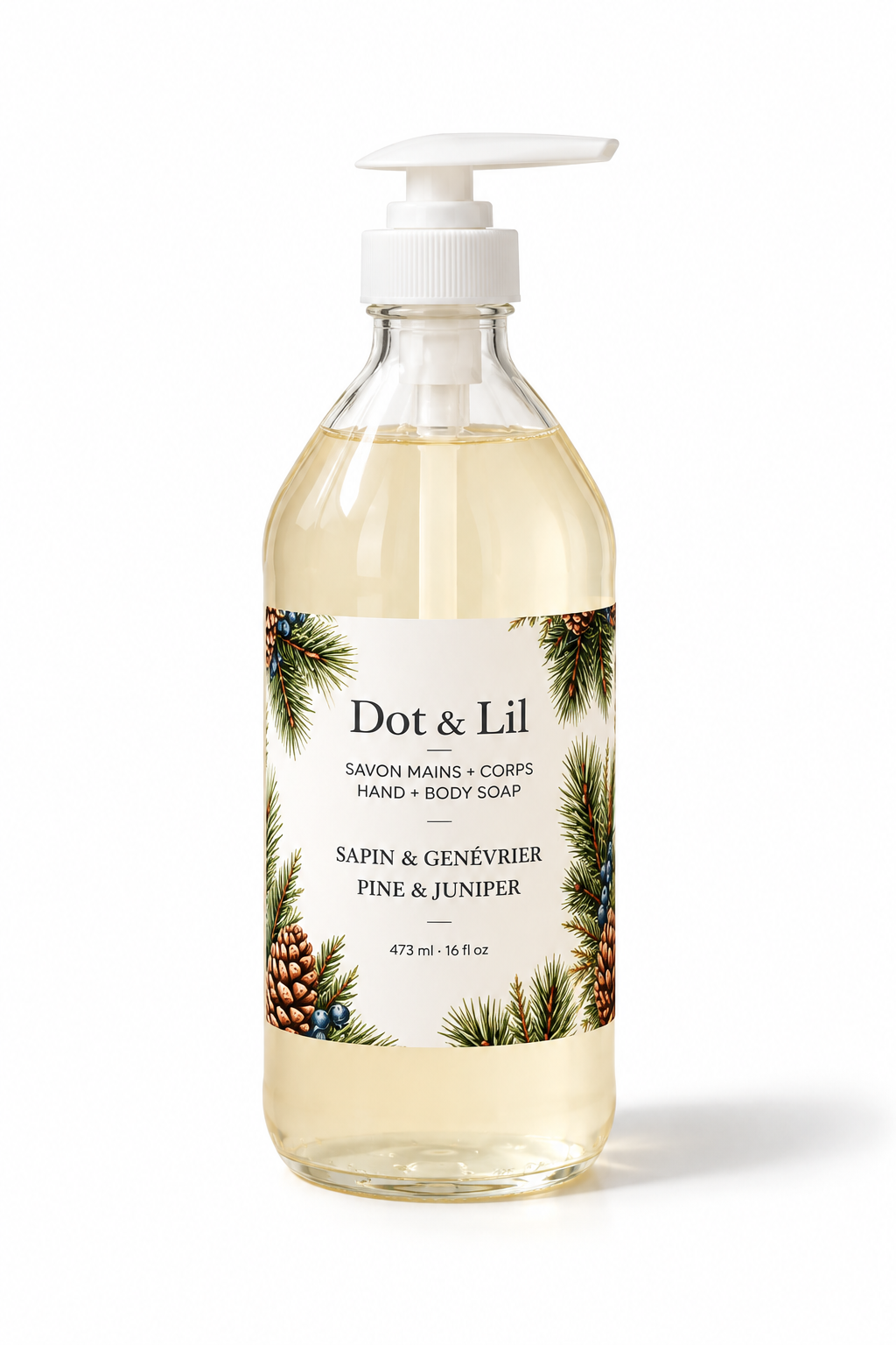 Pine & Juniper Liquid Soap – Dot & Lil