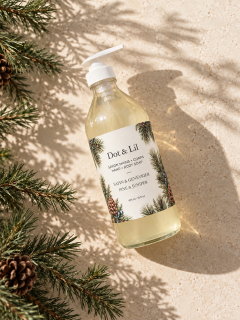 Pine & Juniper Liquid Soap – Dot & Lil