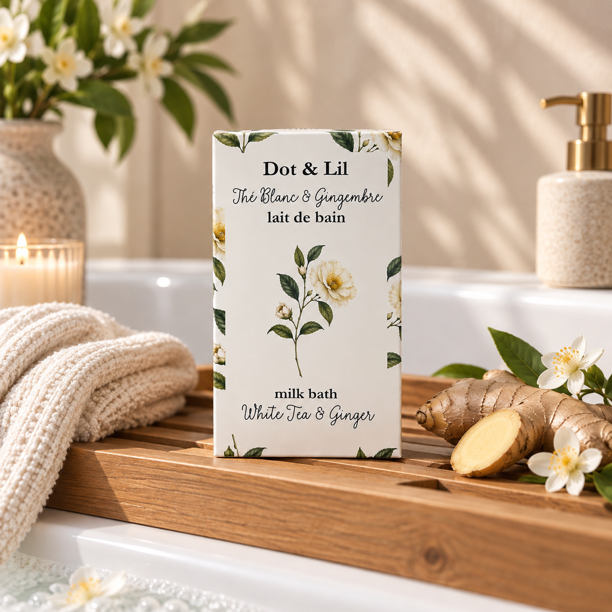 White Tea & Ginger Bath Milk Sachet – Dot & Lil