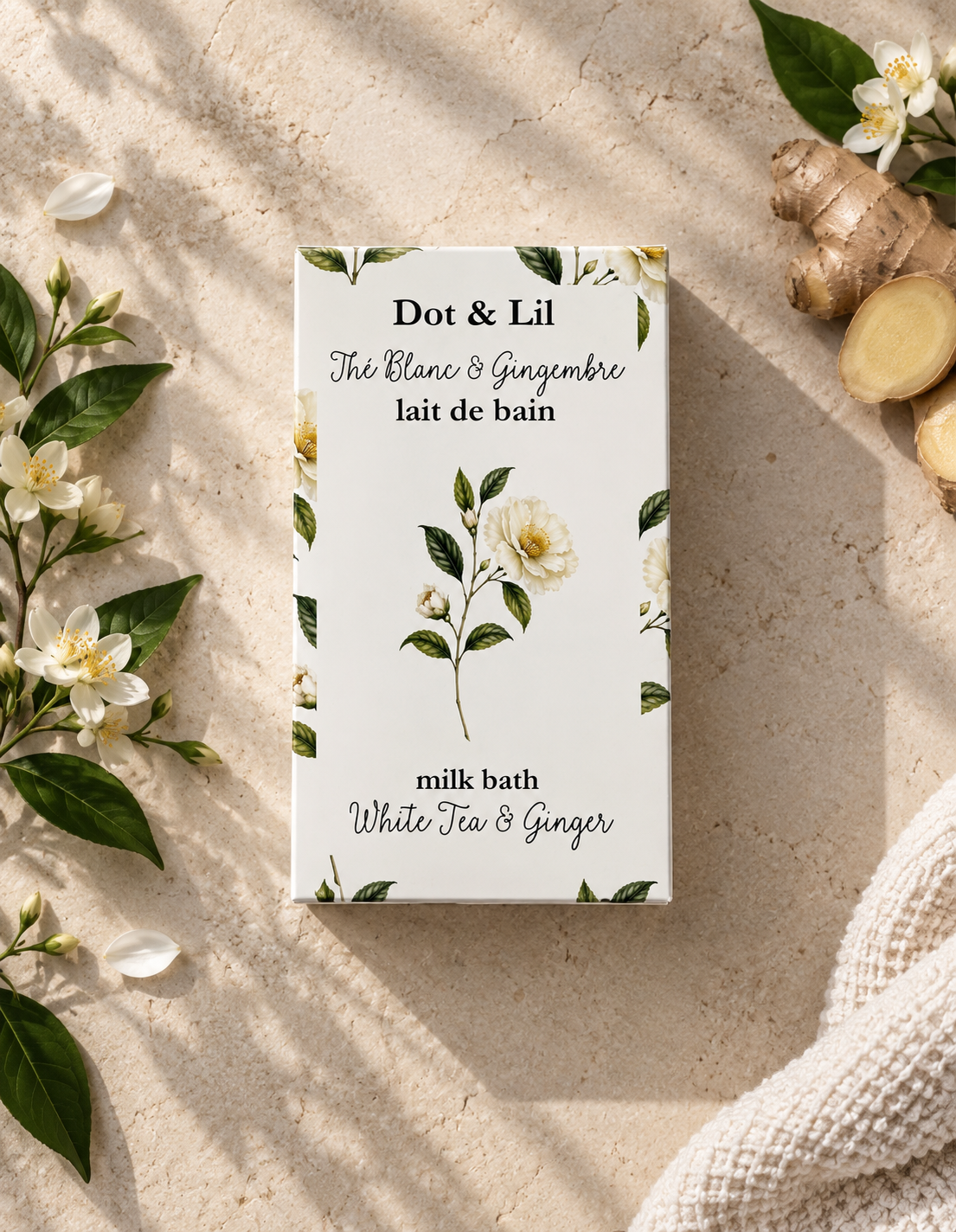 White Tea & Ginger Bath Milk Sachet – Dot & Lil