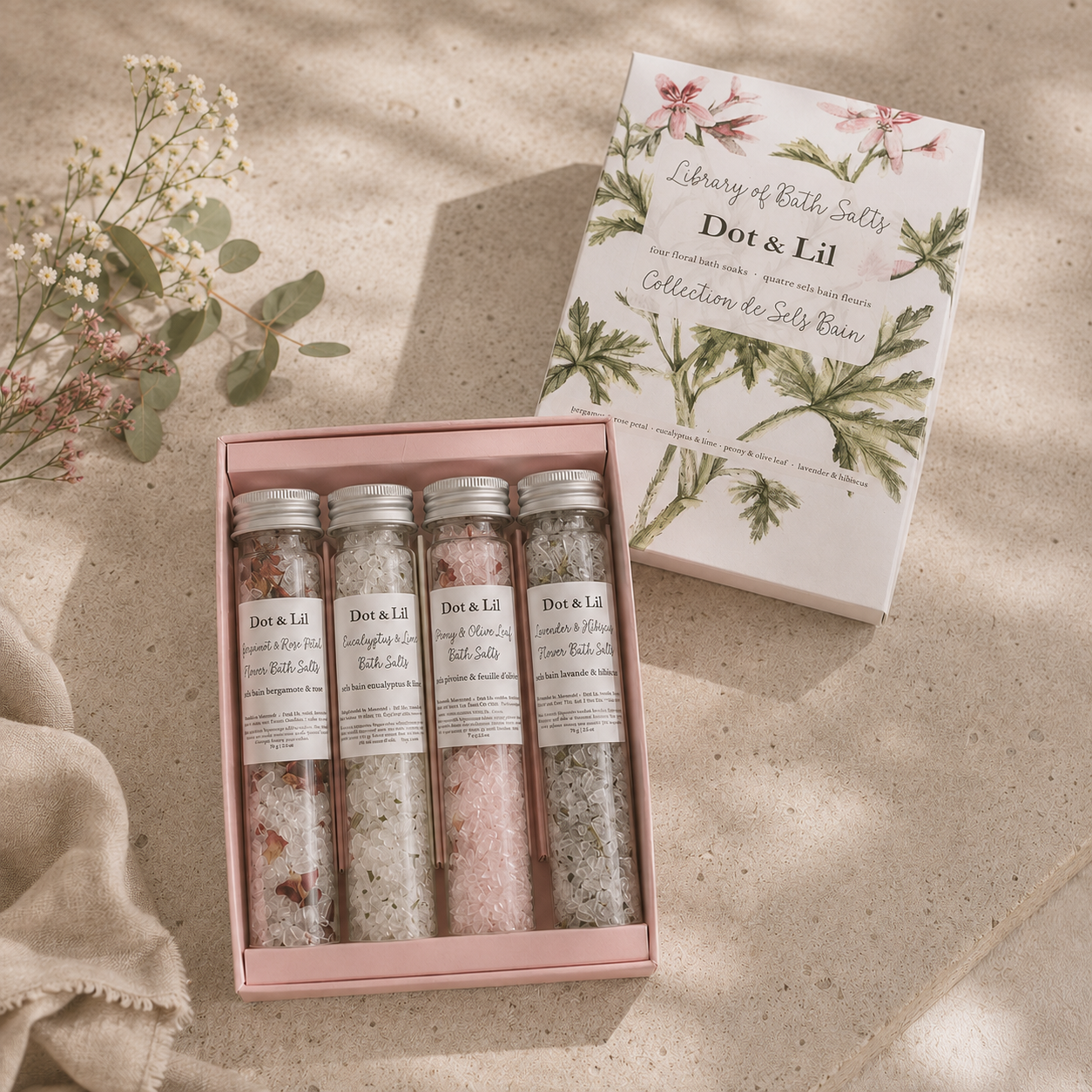 Coffret Sels de Bain – Dot & Lil