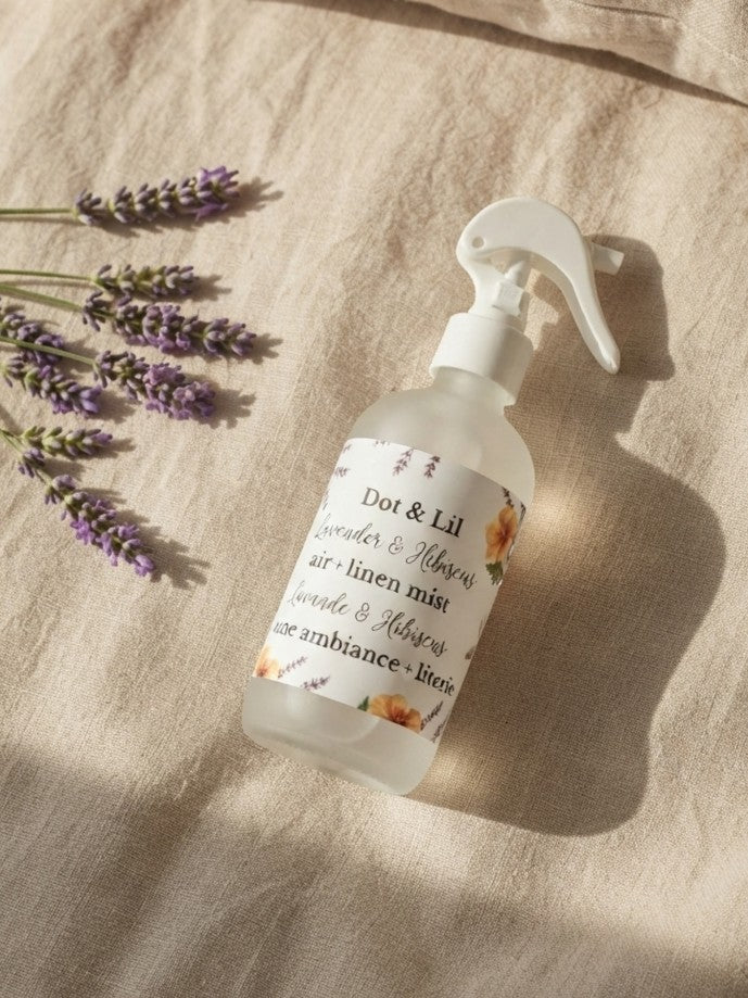 Lavender & Hibiscus Room & Linen Spray – Dot & Lil