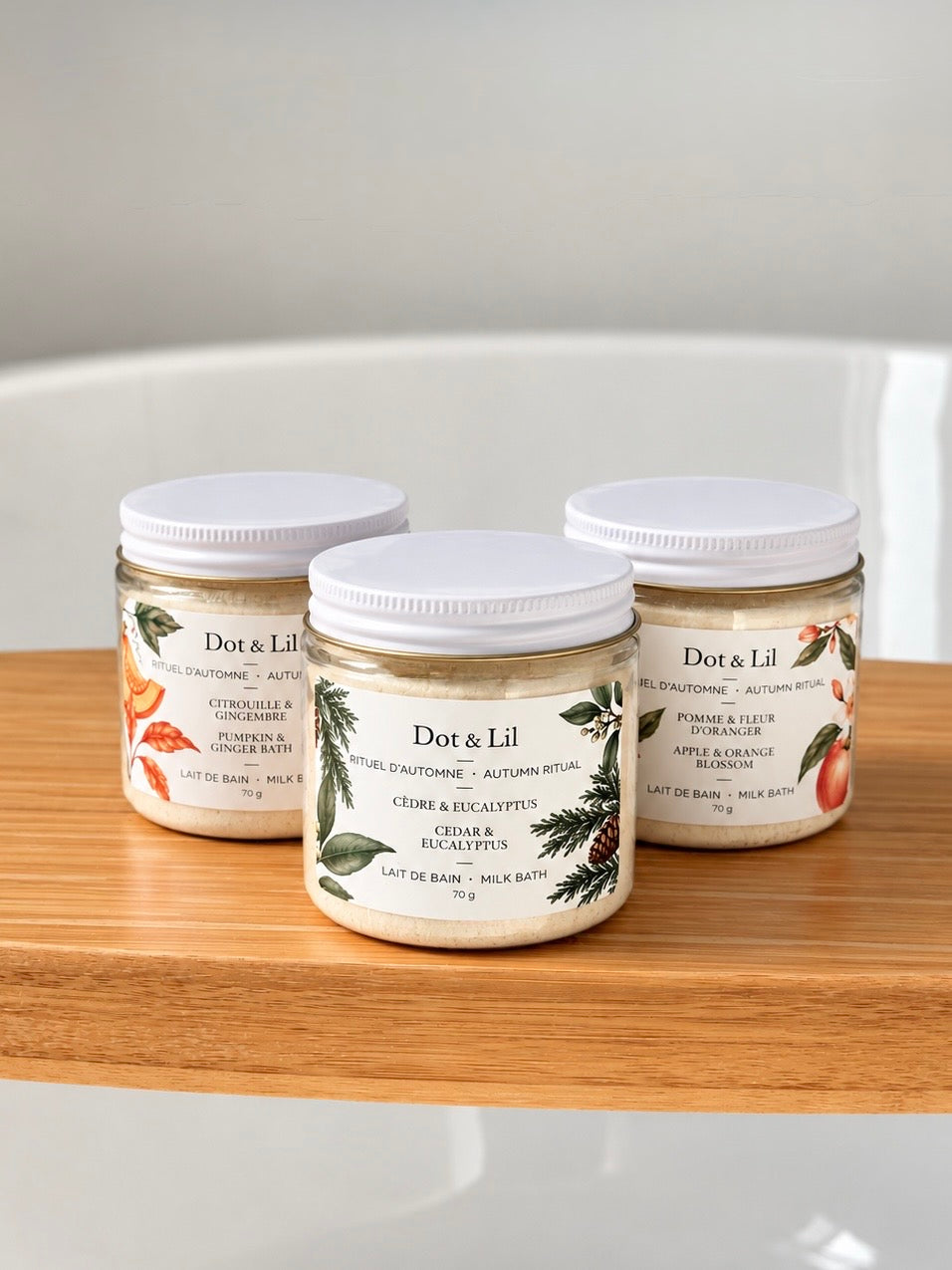 Coffret Trois Laits d’Automne – Dot & Lil