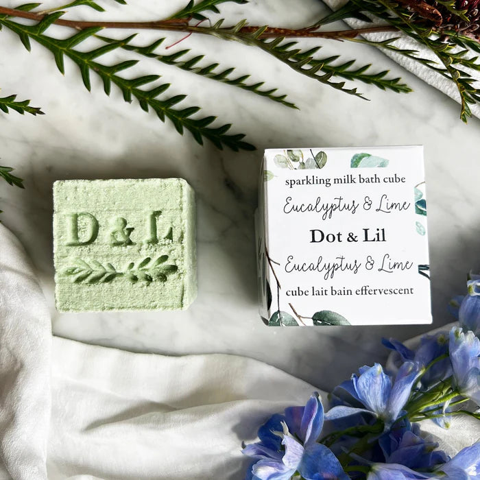 Dot and Lil Eucalyptus and Lime bath milk cube 95g