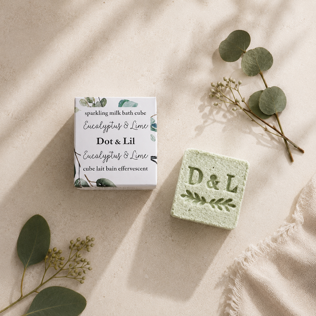 Eucalyptus & Lime Bath Milk Cube – Dot & Lil