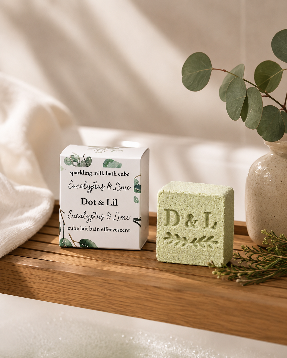 Eucalyptus & Lime Bath Milk Cube – Dot & Lil