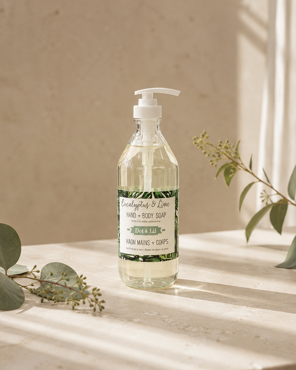 Savon Liquide Eucalyptus & Lime – Dot & Lil