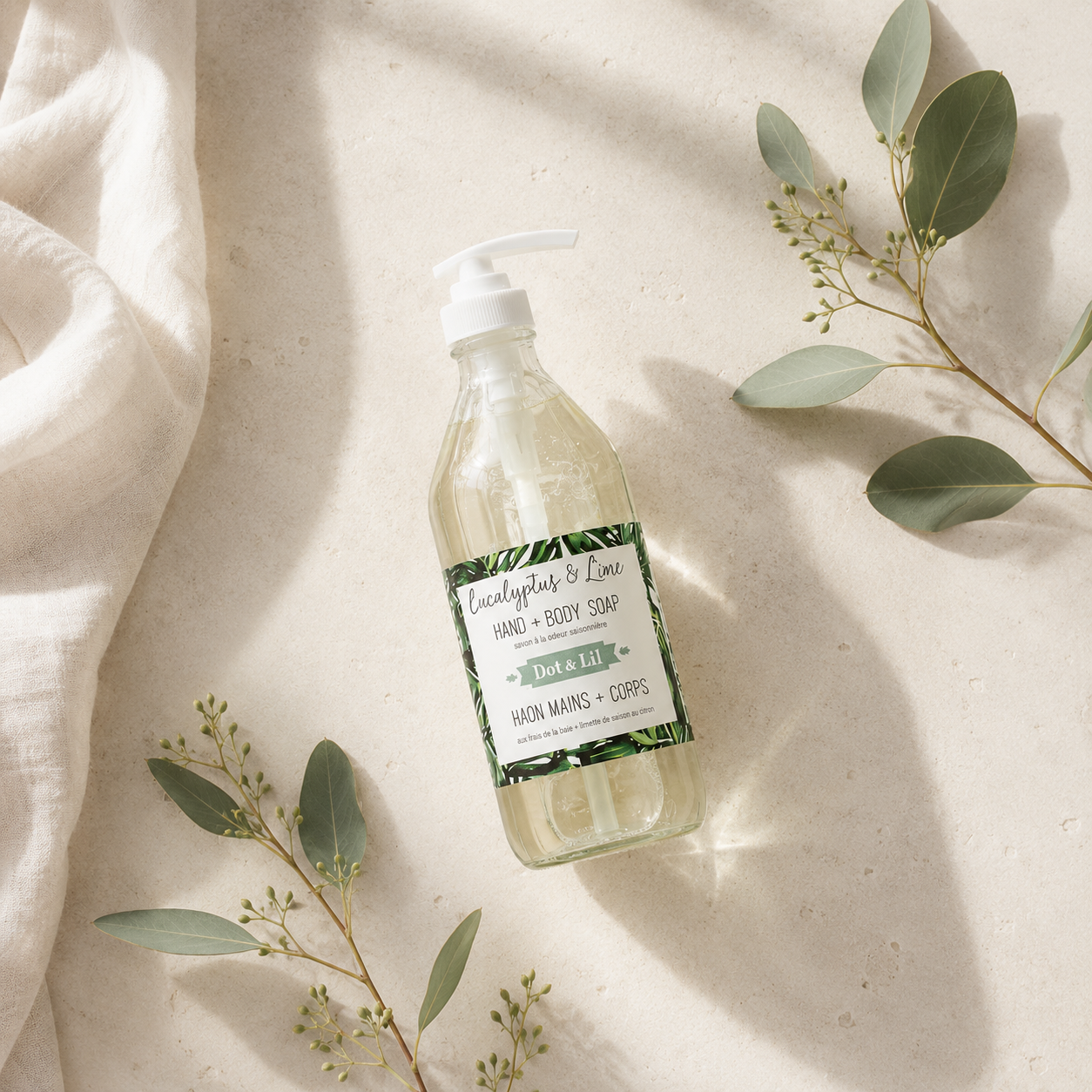 Savon Liquide Eucalyptus & Lime – Dot & Lil
