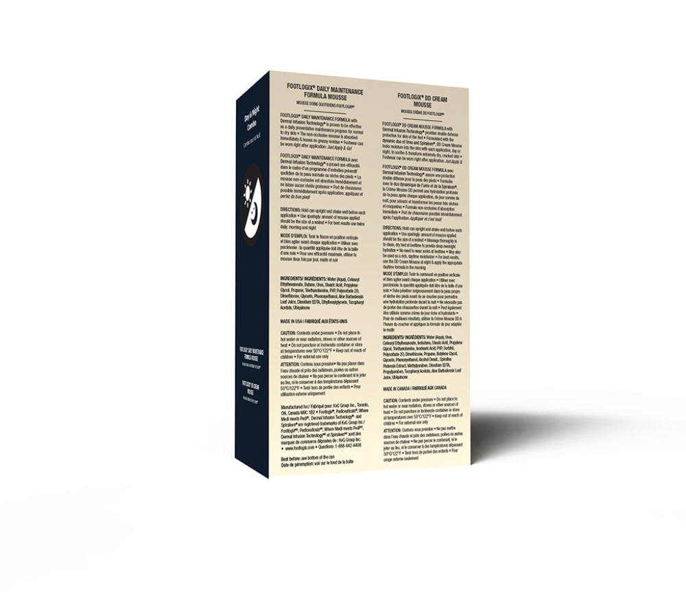 Footlogix daily maintenance and dd cream foot care set