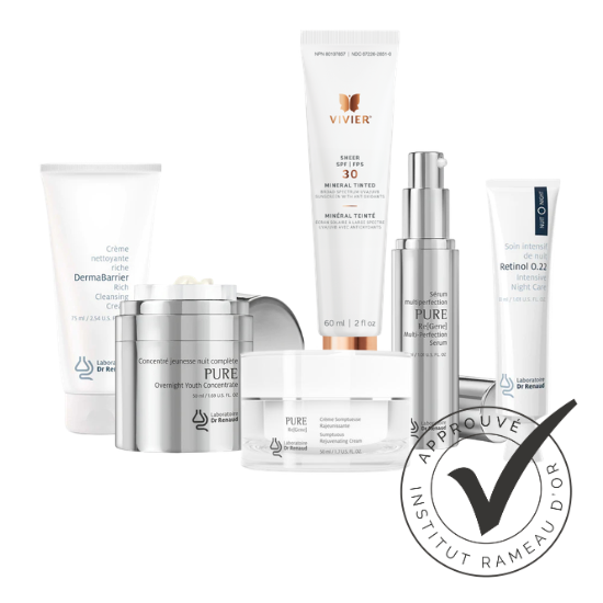 Laboratoire Dr Renaud anti aging skincare routine set serum cream cleanser vitamin c spf