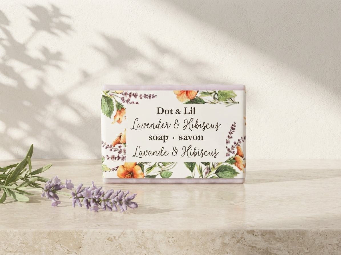 Savon en Barre Lavande & Hibiscus  – Dot & Lil