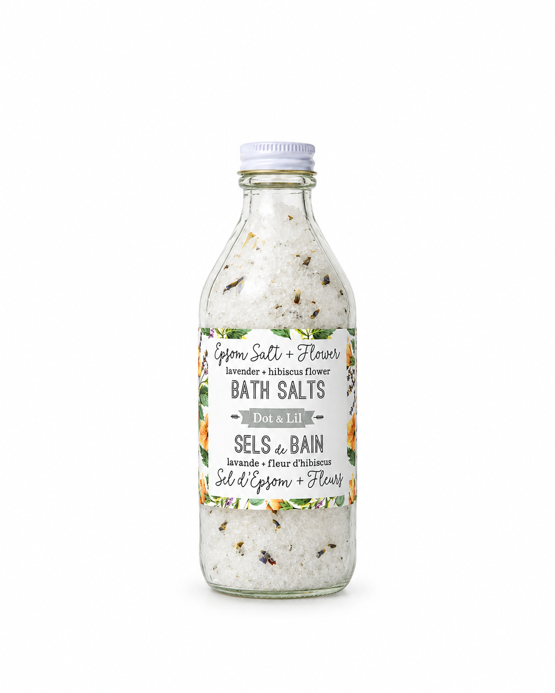 Lavender & Hibiscus Bath Salt - Dot & Lil