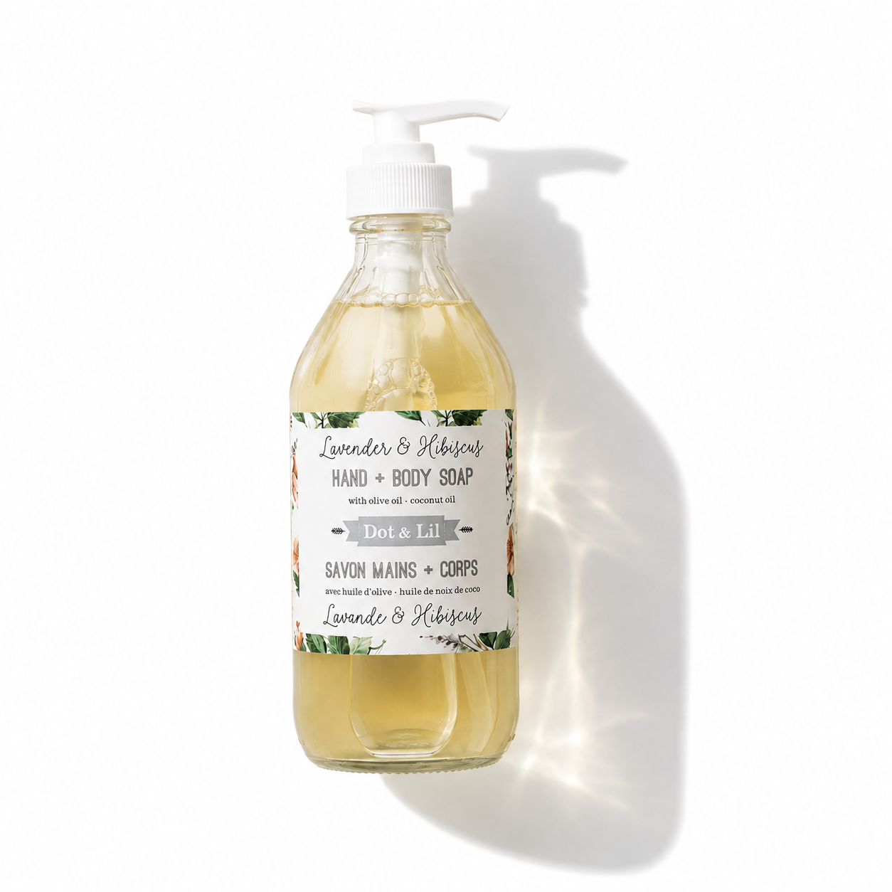 Savon Liquide Lavande & Hibiscus – Dot & Lil