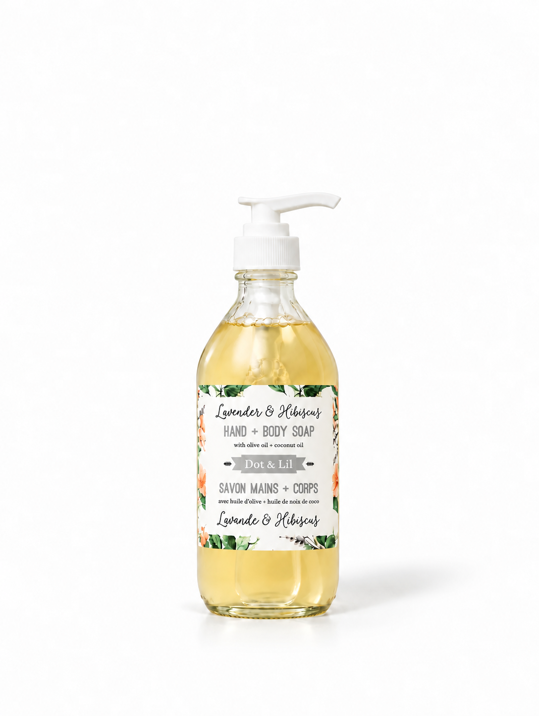 Savon Liquide Lavande & Hibiscus – Dot & Lil