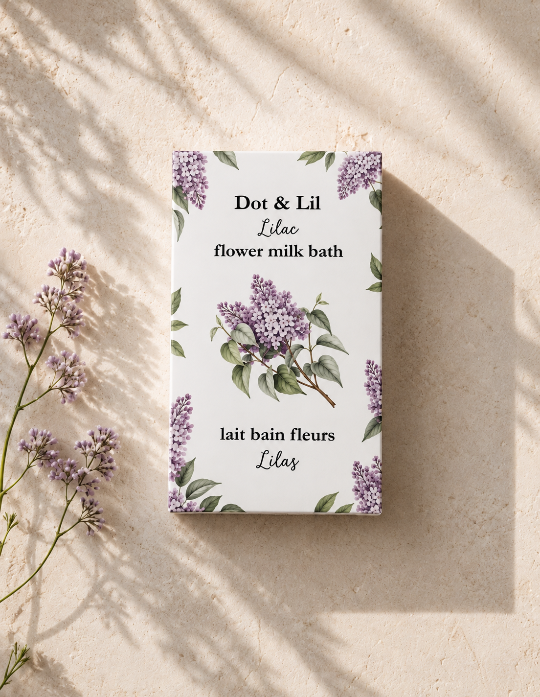 Lilac Flower Bath Milk Sachet - Dot & Lil