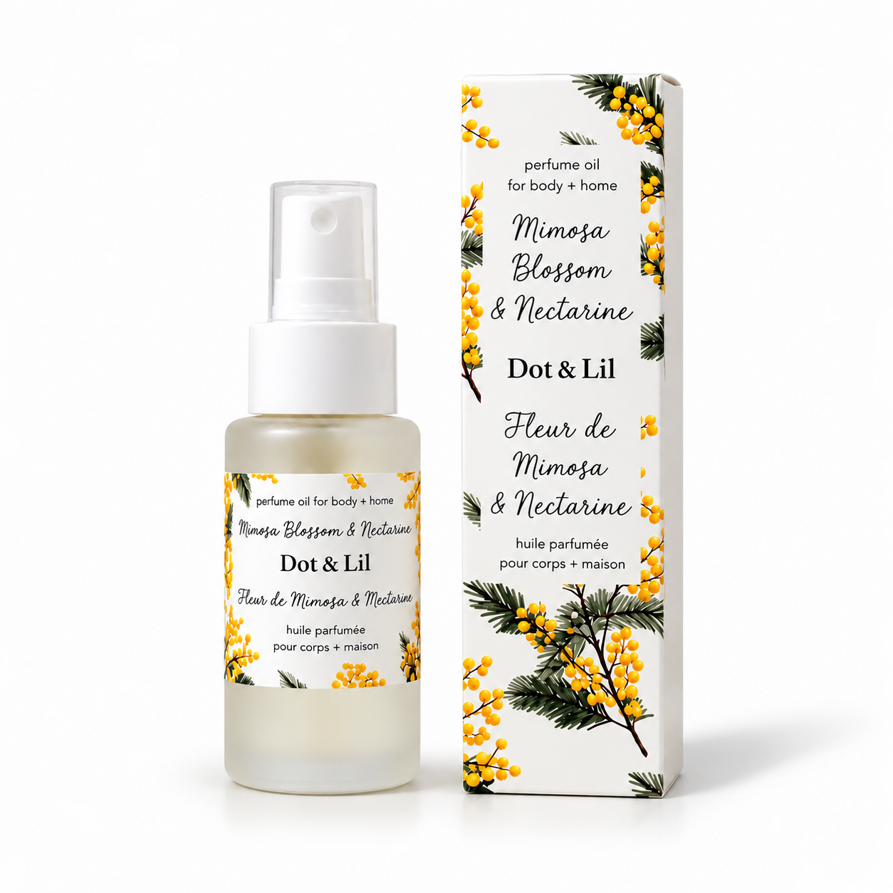 Mimosa Blossom & Nectarine Perfume Oil – Dot & Lil