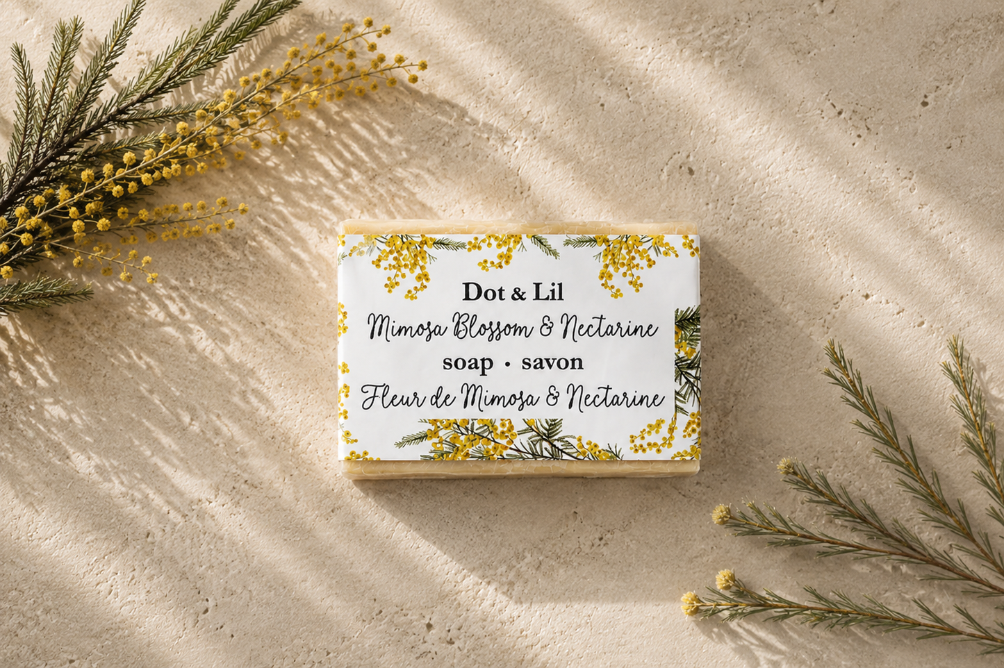 Mimosa & Nectarine Bar Soap 128 g – Dot & Lil