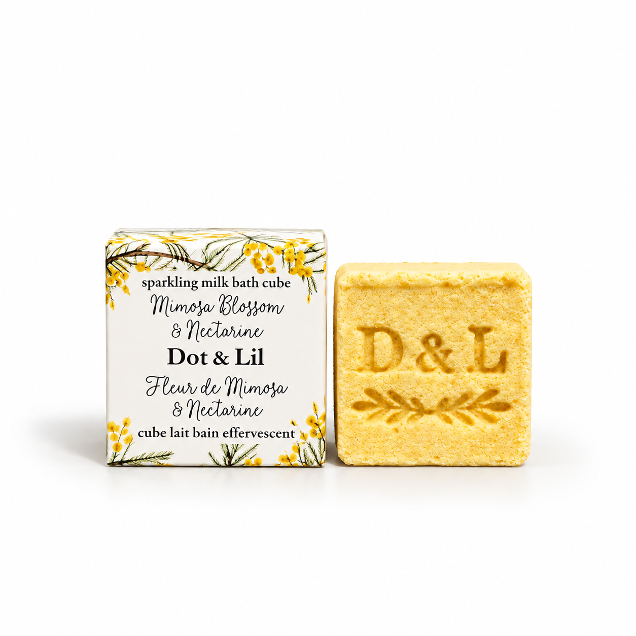 Cube de Bain Fleur de Mimosa & Nectarine – Dot & Lil