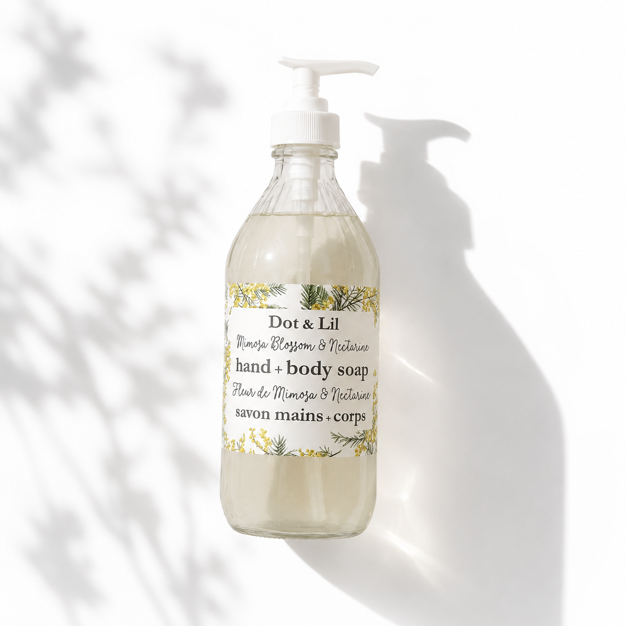 Savon liquide Mimosa & Nectarine 473 ml - Dot & Lil