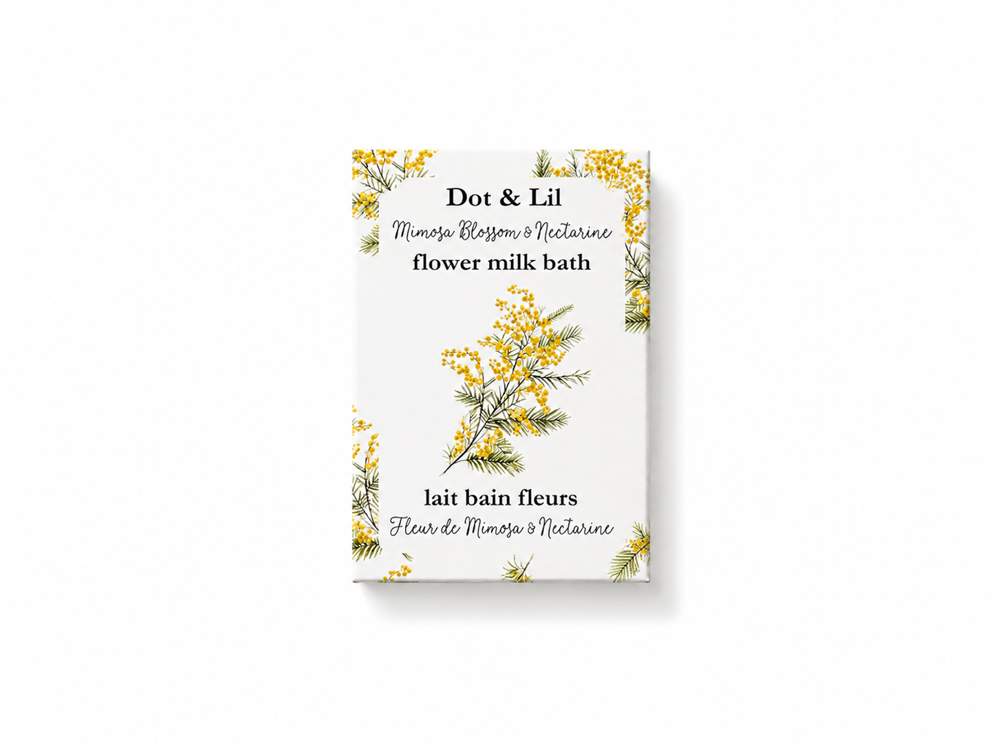 Sachet de lait de bain Fleur de mimosa & Nectarine - Dot & Lil