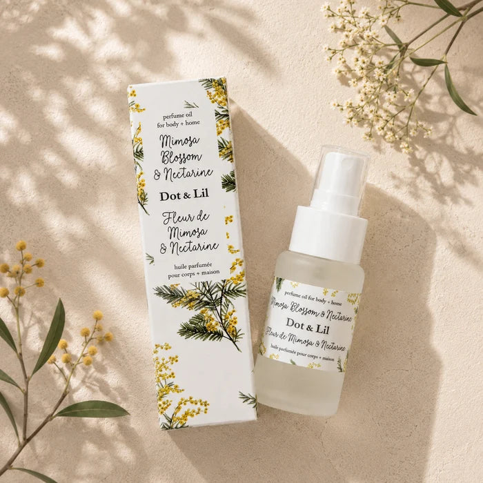 Huile de parfum Fleur de mimosa & nectarine  - Dot & Lil