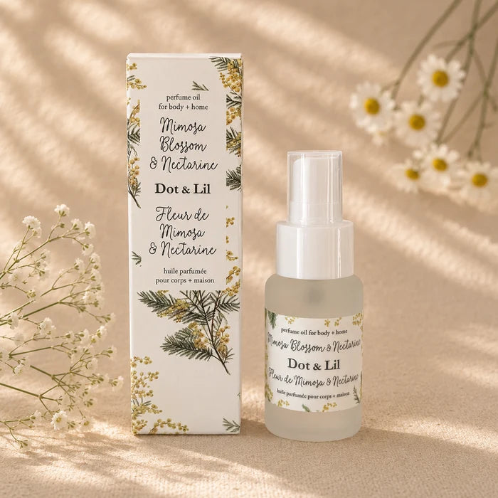 Huile de parfum Fleur de mimosa & nectarine  - Dot & Lil