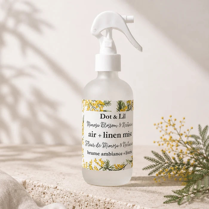 Mimosa Blossom & Nectarine Room & Linen Spray – Dot & Lil
