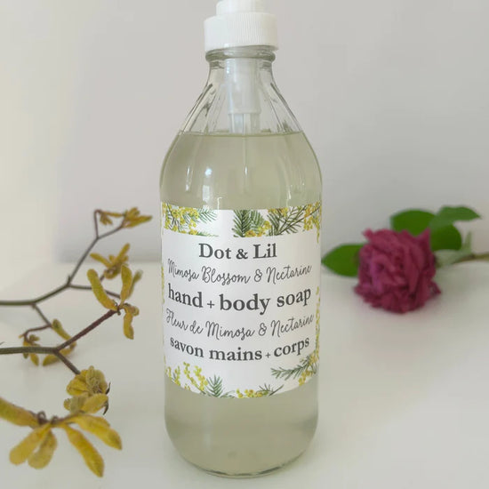 Dot & Lil - Mimosa Blossom & Nectarine Liquid soap