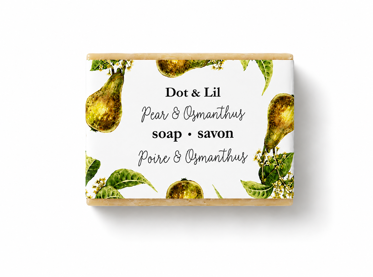 Savon en Barre Poire & Osmanthus  – Dot & Lil
