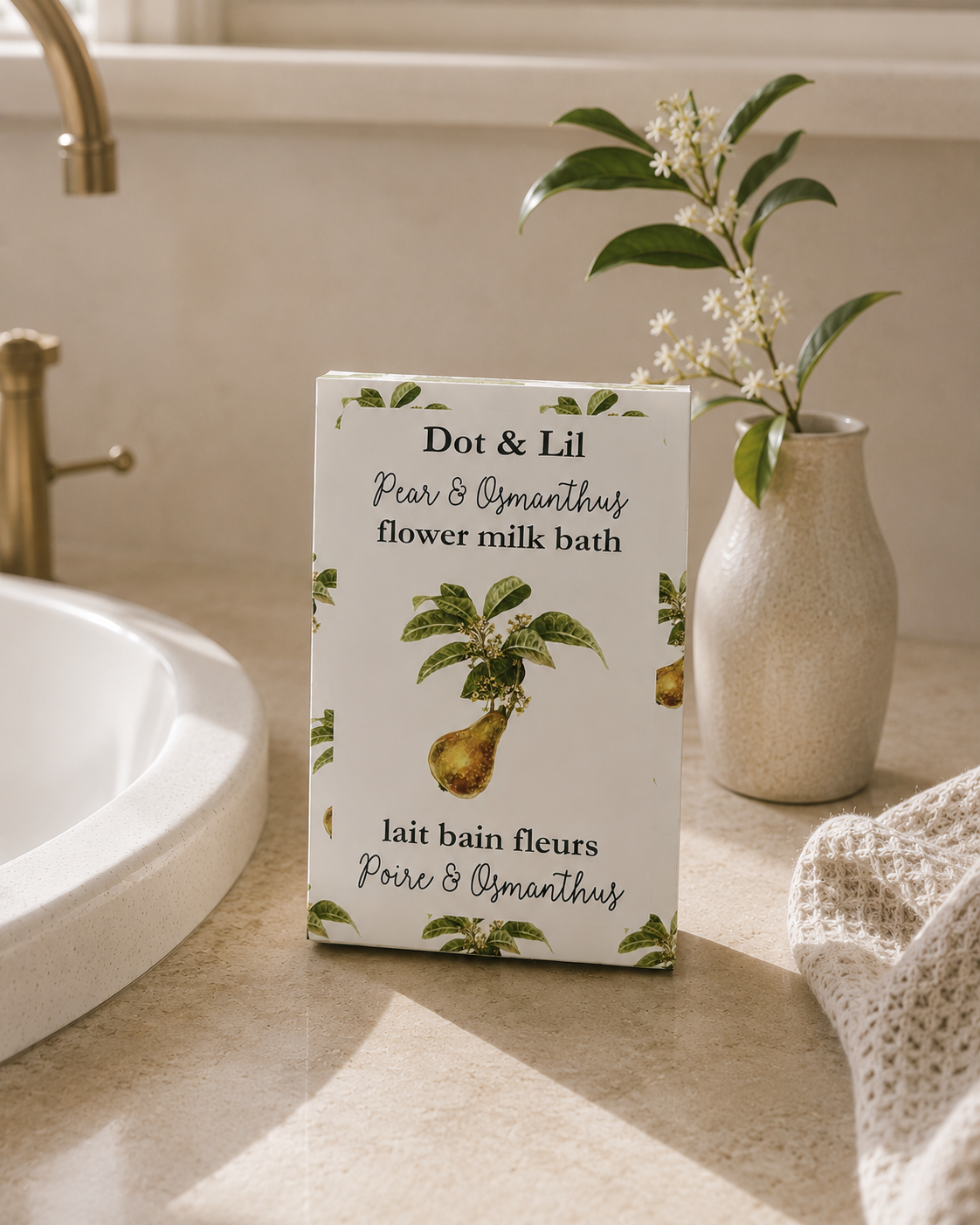 Pear & Osmanthus Bath Milk Sachet - Dot & Lil
