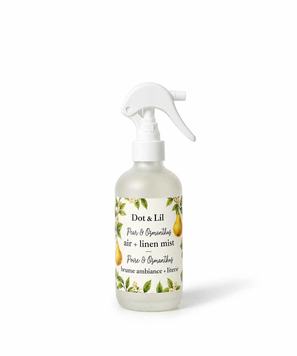 Brume d’ambiance & literie Poire & Osmanthus – Dot & Lil