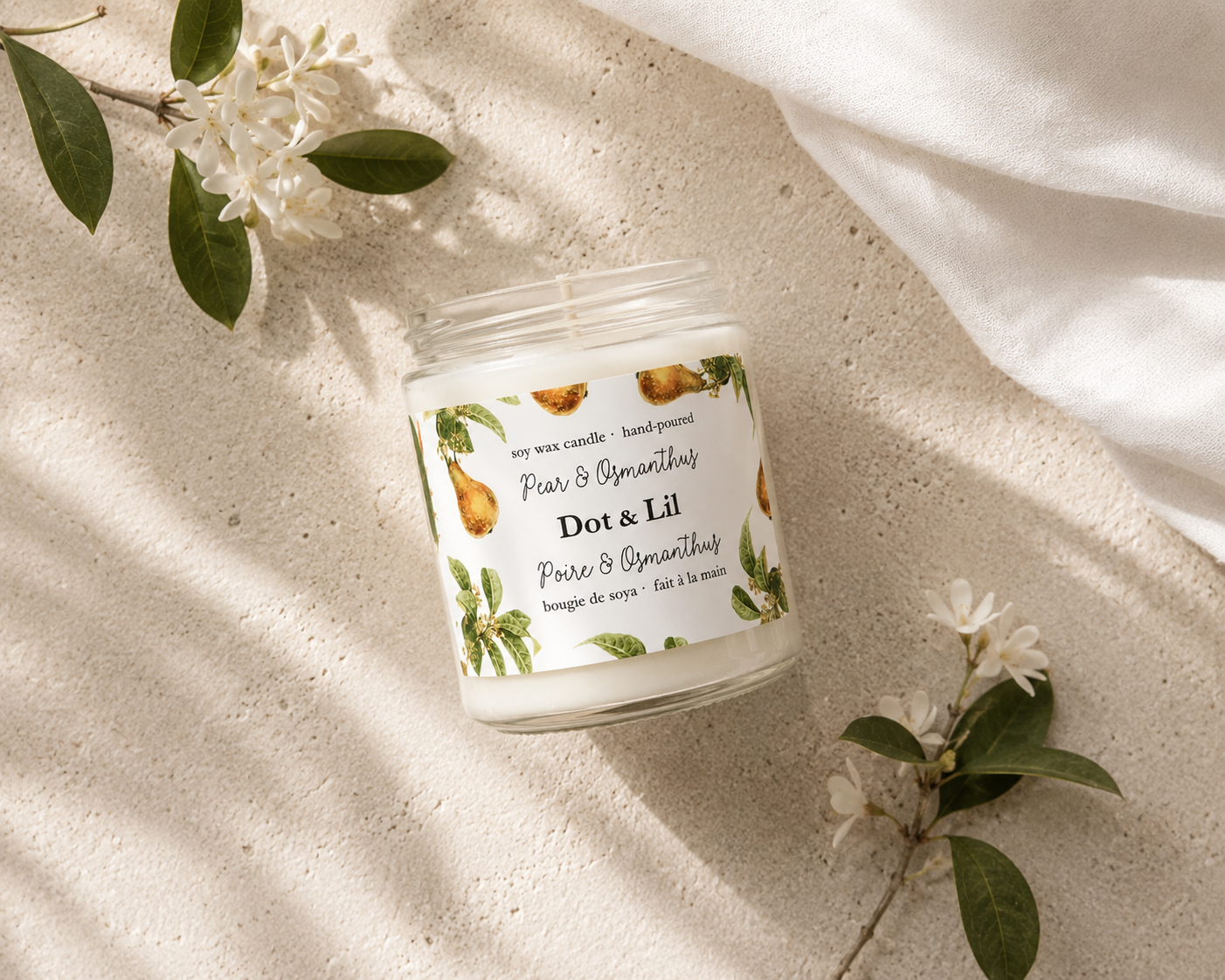 Pear & Osmanthus Candle - Dot & Lil