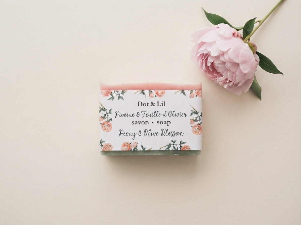 Peony & Olive Leaf Bar Soap – Dot & Lil