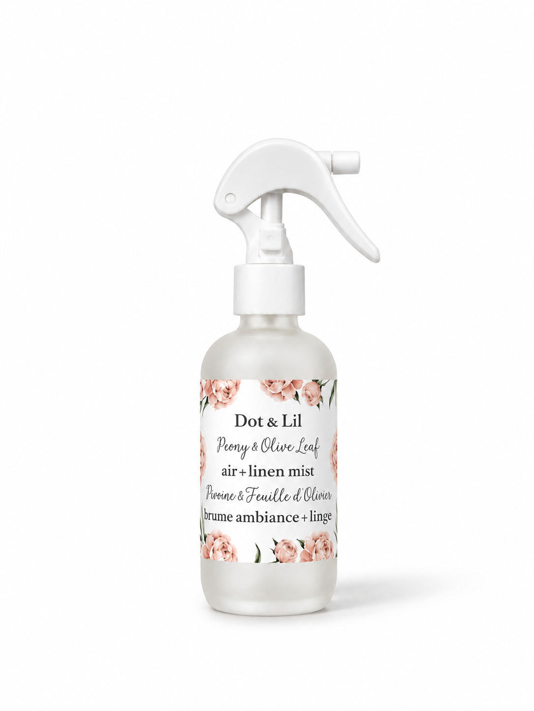 Brume d’Ambiance & Literie Pivoine & Feuille d’Olivier – Dot & Lil 