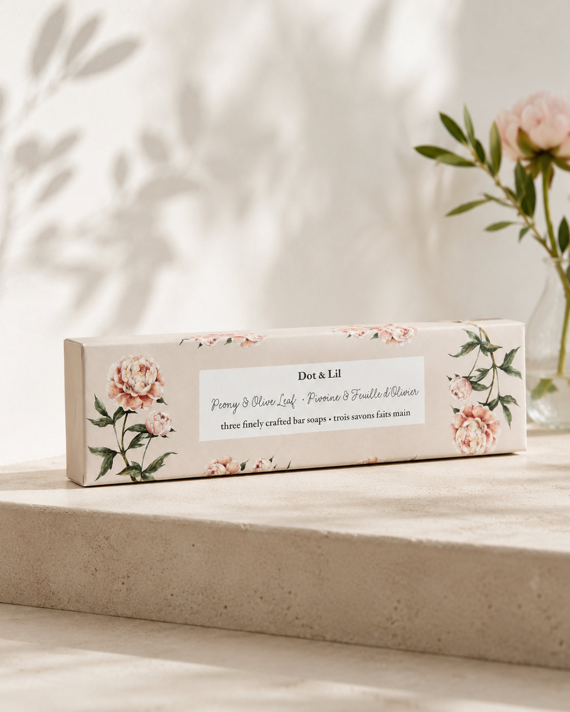 Peony & Olive Leaf Soap Trio Gift Set – Dot & Lil