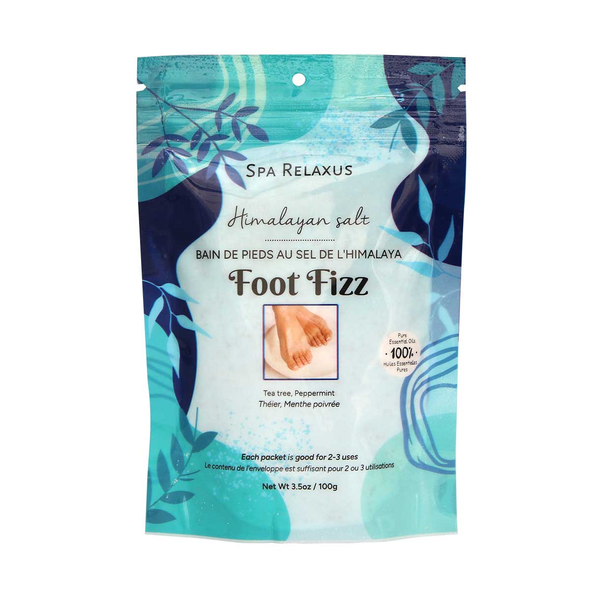 himalayan foot bath fizz relaxus essential oils foot soak