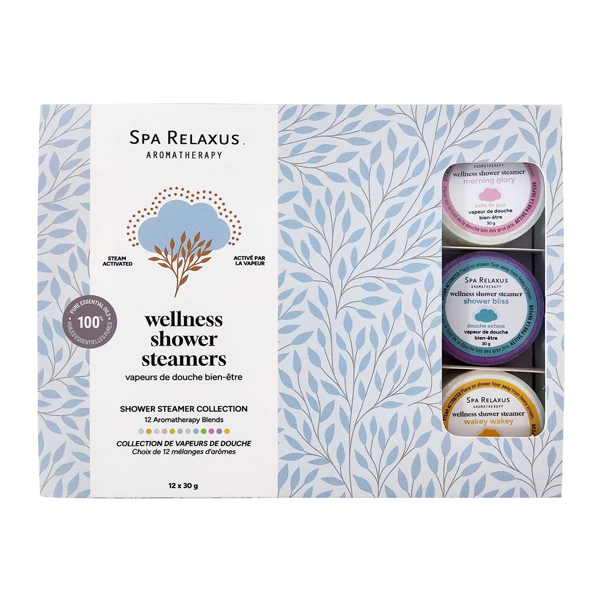Relaxus wellness shower steamers 12 piece aromatherapy shower tablets
