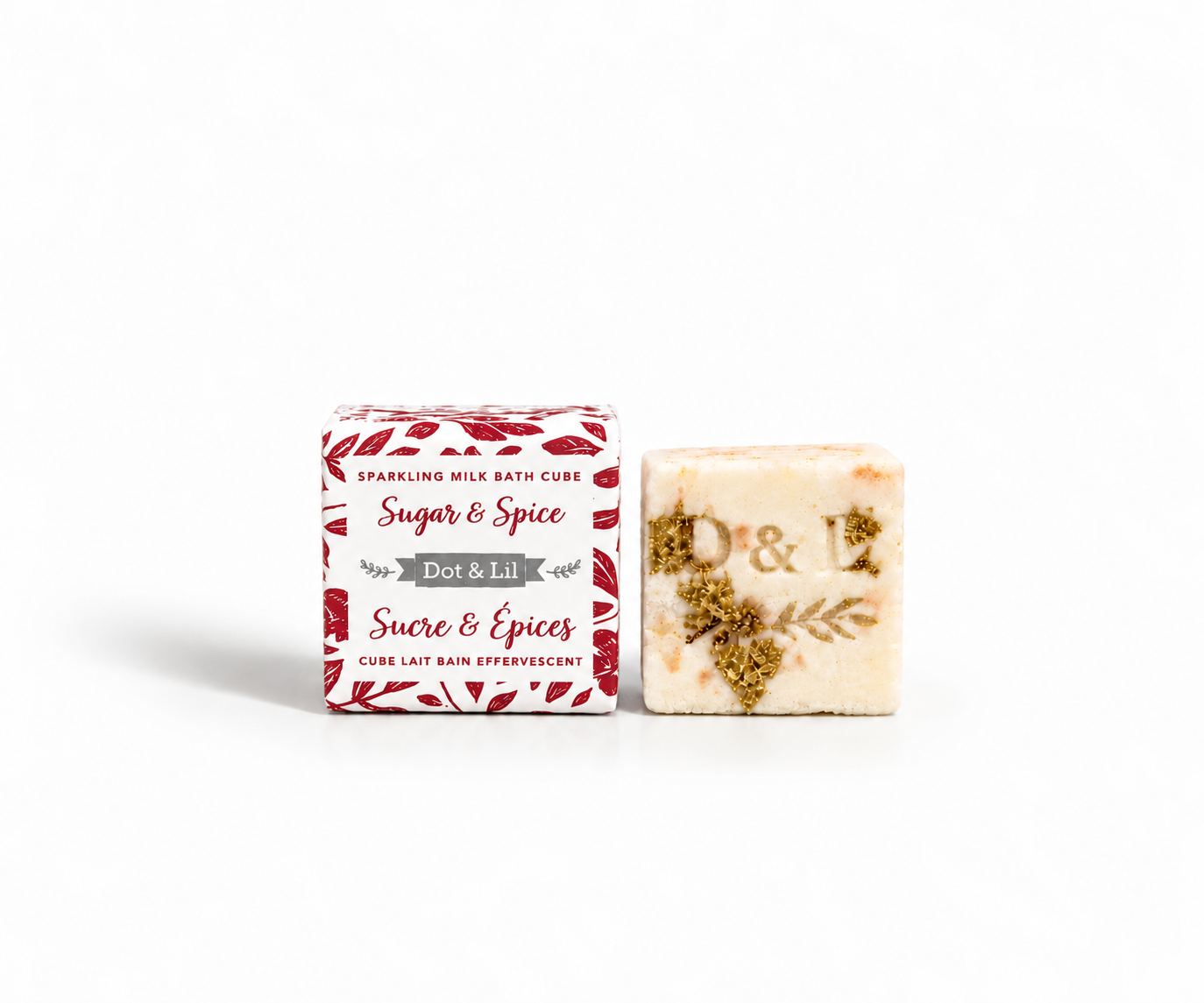 Cube Lait de Bain Sucre & Épices – Dot & Lil