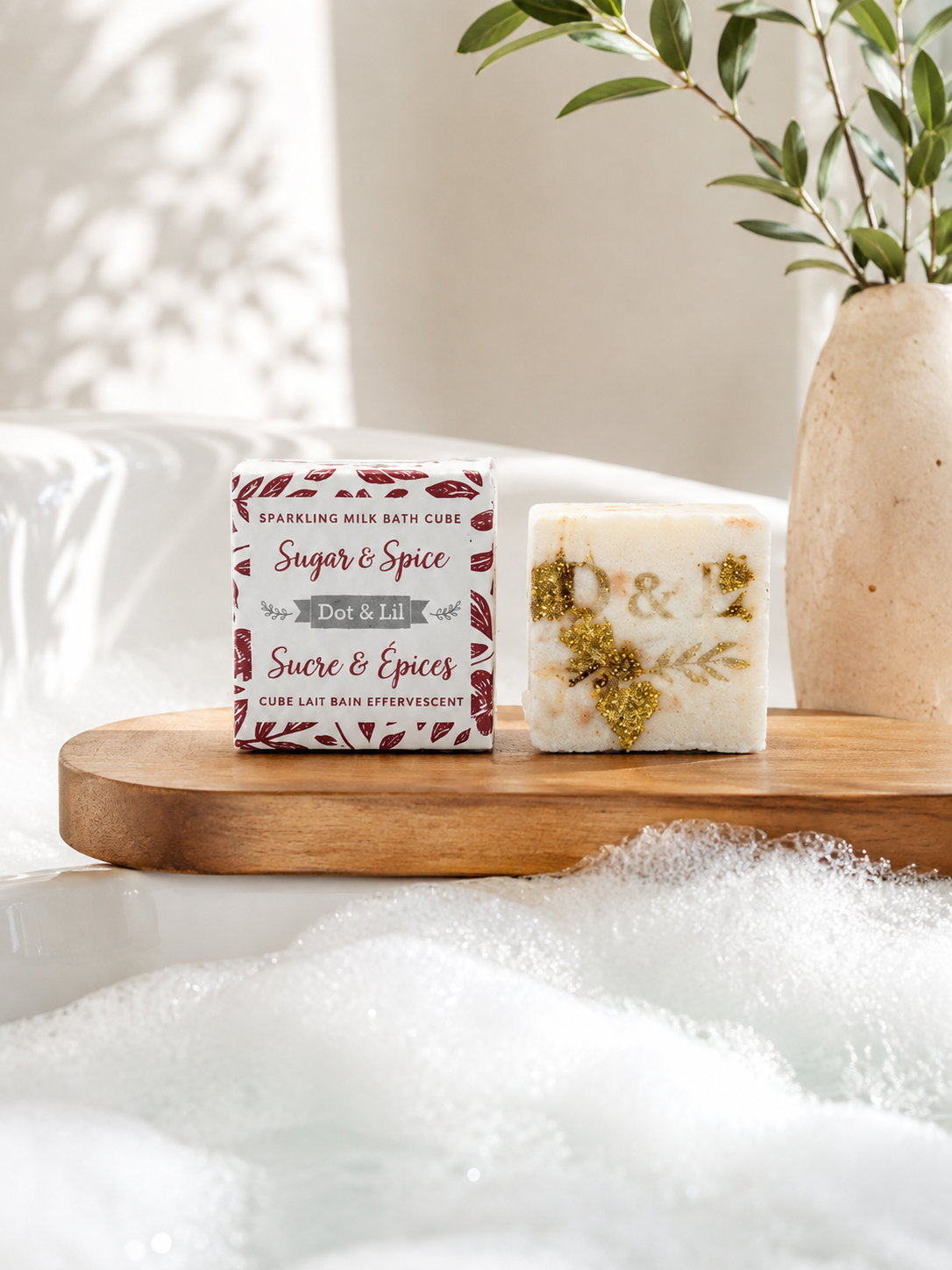 Cube Lait de Bain Sucre & Épices – Dot & Lil
