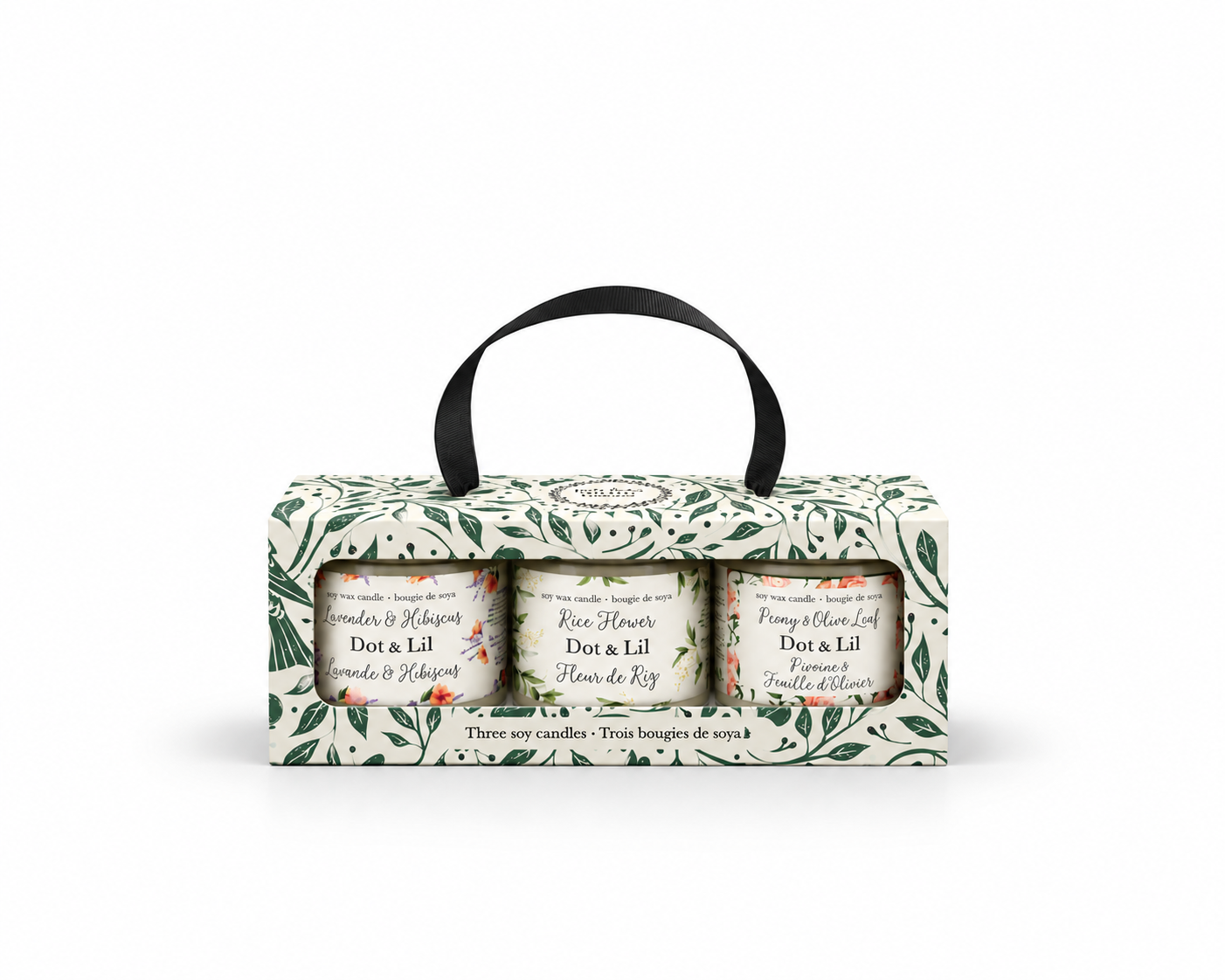 Coffret Cadeau trois bougies – Dot & Lil