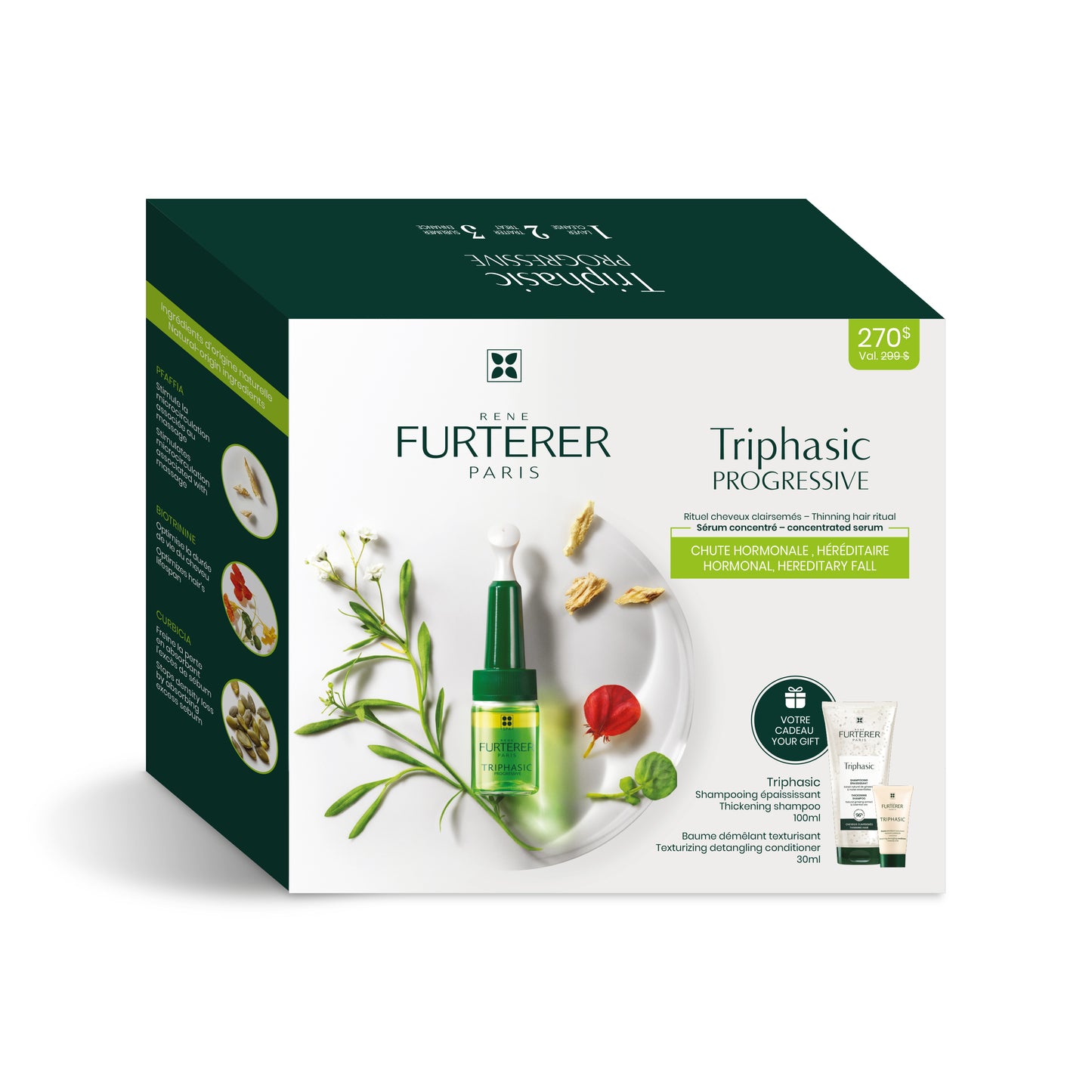 Rene Furterer Triphasic Progressive Pro Density Routine vials