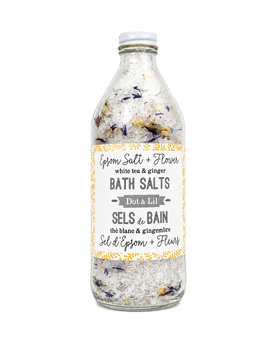 White Tea & Ginger Bath Salt - Dot & Lil