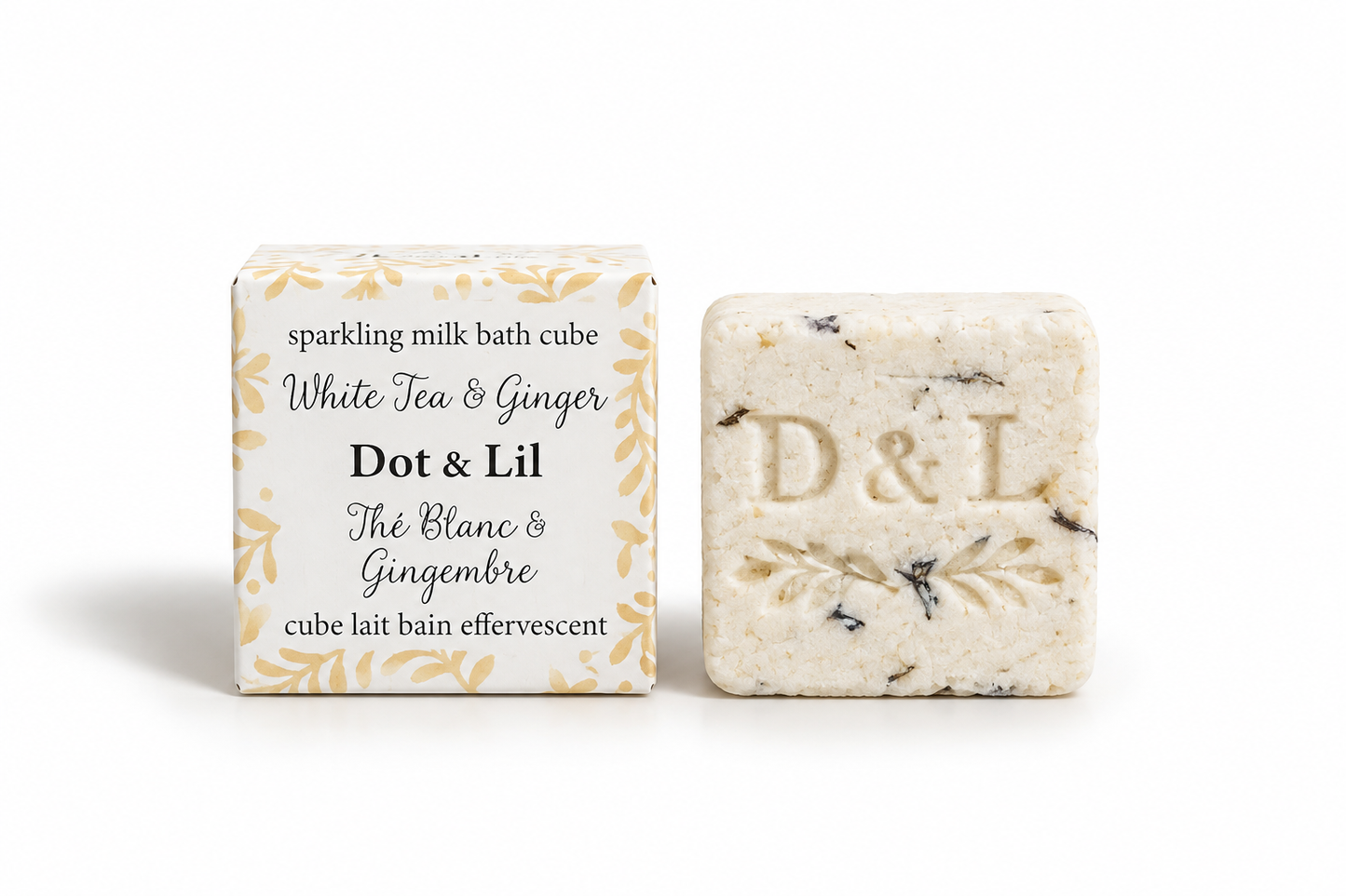 White Tea & Ginger Bath Cube – Dot & Lil