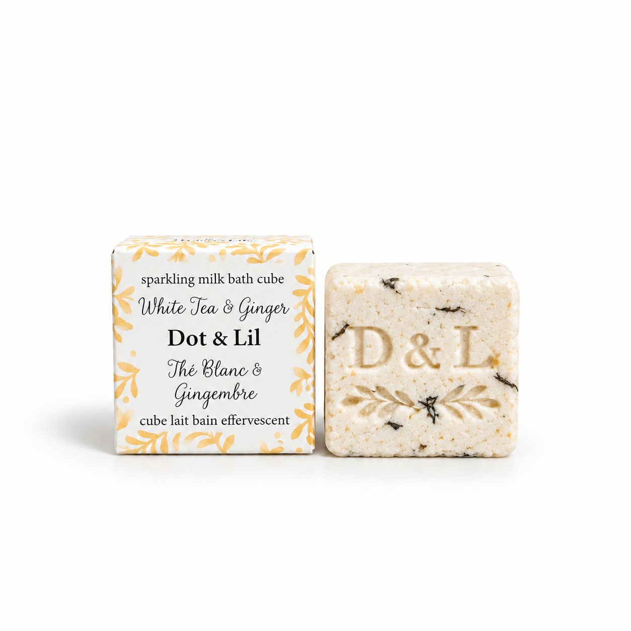 White Tea & Ginger Bath Cube – Dot & Lil