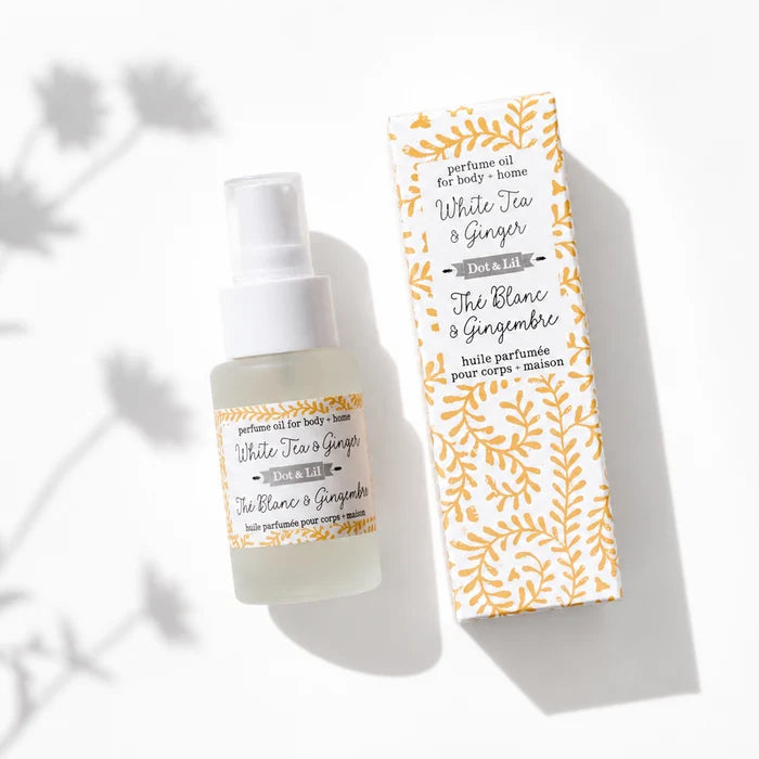 White Tea & Ginger Perfume Oil – Dot & Lil