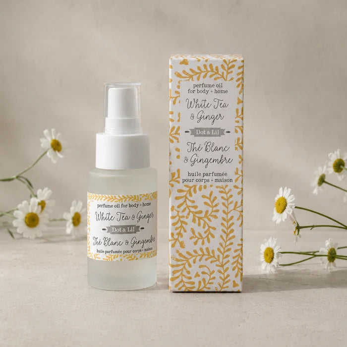 White Tea & Ginger Perfume Oil – Dot & Lil
