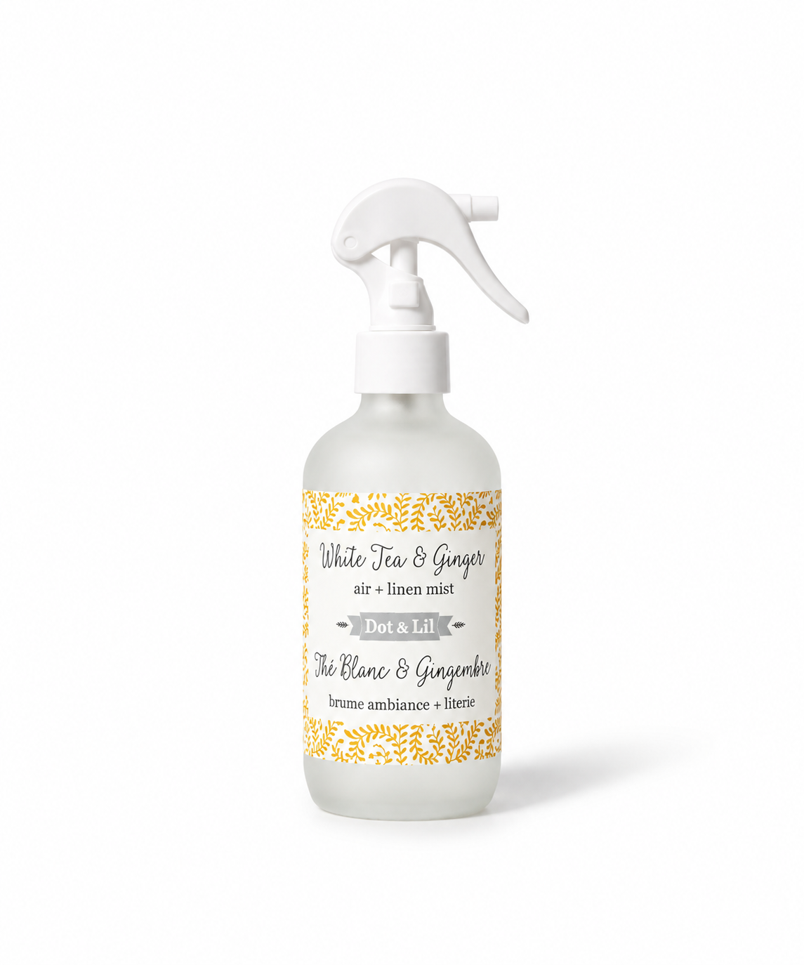 Brume d’ambiance & literie Thé Blanc & Gingembre – Dot & Lil